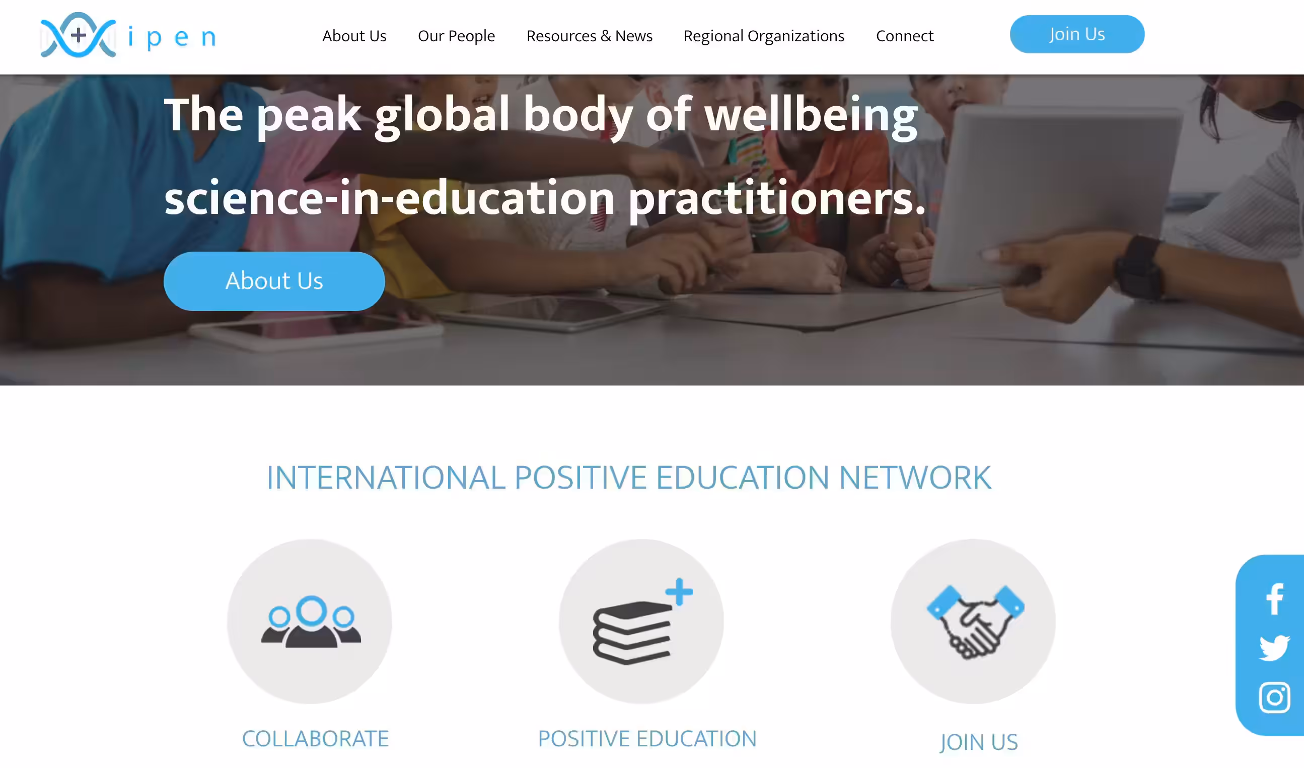IPEN Network (International Positive Education Network) - The IPEN Network is a global community of educators, researchers, and practitioners committed to promoting positive education practices that enhance well-being, character development, and academic achievement. The International Positive Education Network (IPEN) brings together teachers, parents, academics, students, schools, colleges, universities, charities, companies and governments to promote positive education. Our goals are to support collaboration, change education practice and reform policy. | Psychology Tool Screenshot