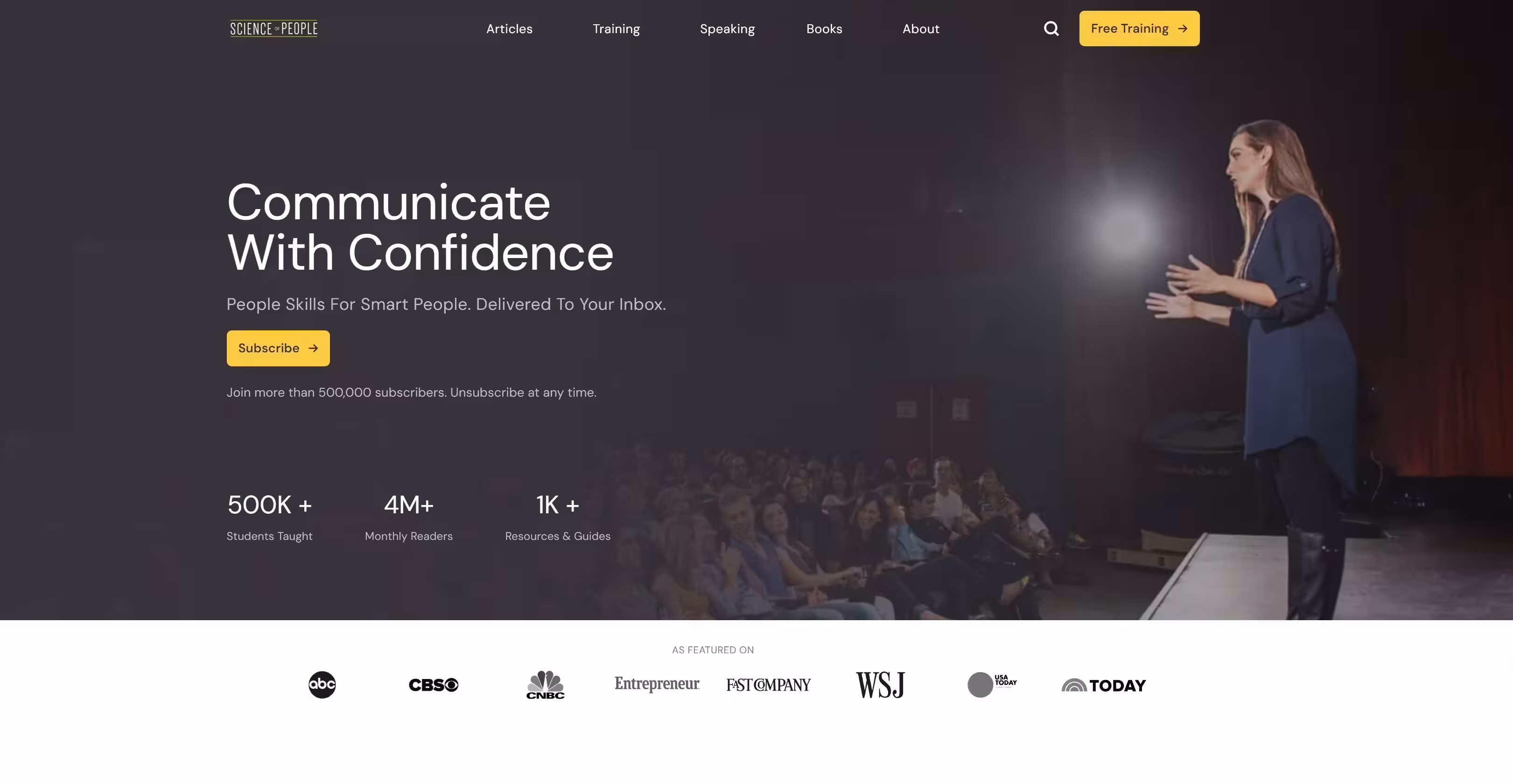 Science of People - Science of People is a platform that offers practical tools, courses, and articles on understanding human behavior, body language, and social dynamics.